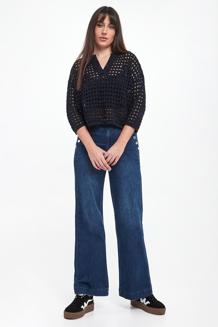 Sweter damski ażurowy JOSEPH RIBKOFF