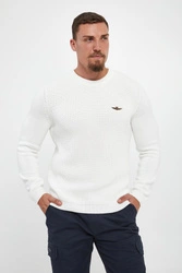 Sweter męski z logo AERONAUTICA MILITARE