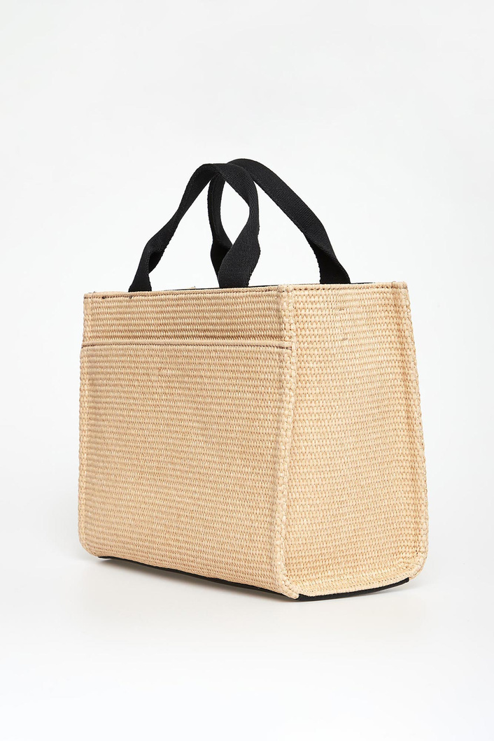 Torebka pleciona shopperka DKNY