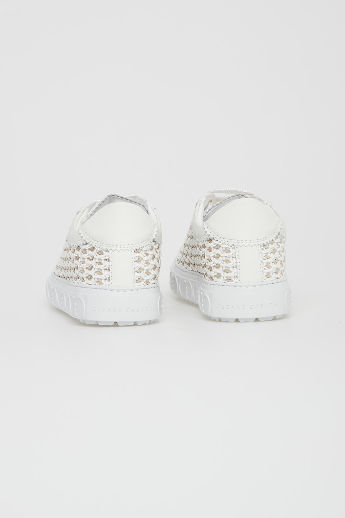 Sneakersy damskie skórzane CESARE CASADEI