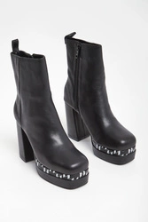 Botki skórzane KARL LAGERFELD