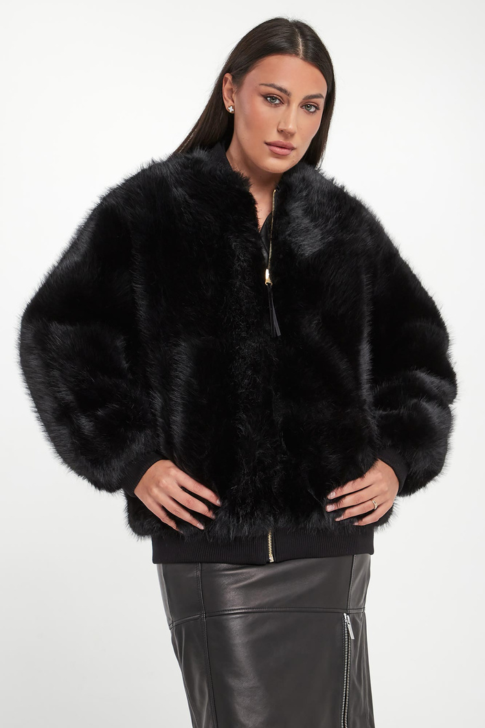 Kurtka damska z futrem dwustronna ARMANI EXCHANGE