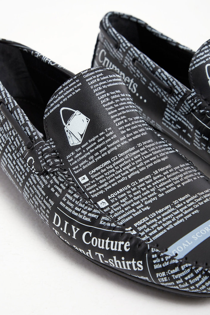 Mokasyny męskie skórzane JOHN GALLIANO