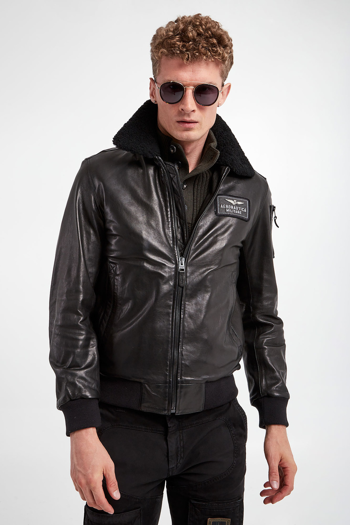 Kurtka skórzana AERONAUTICA MILITARE