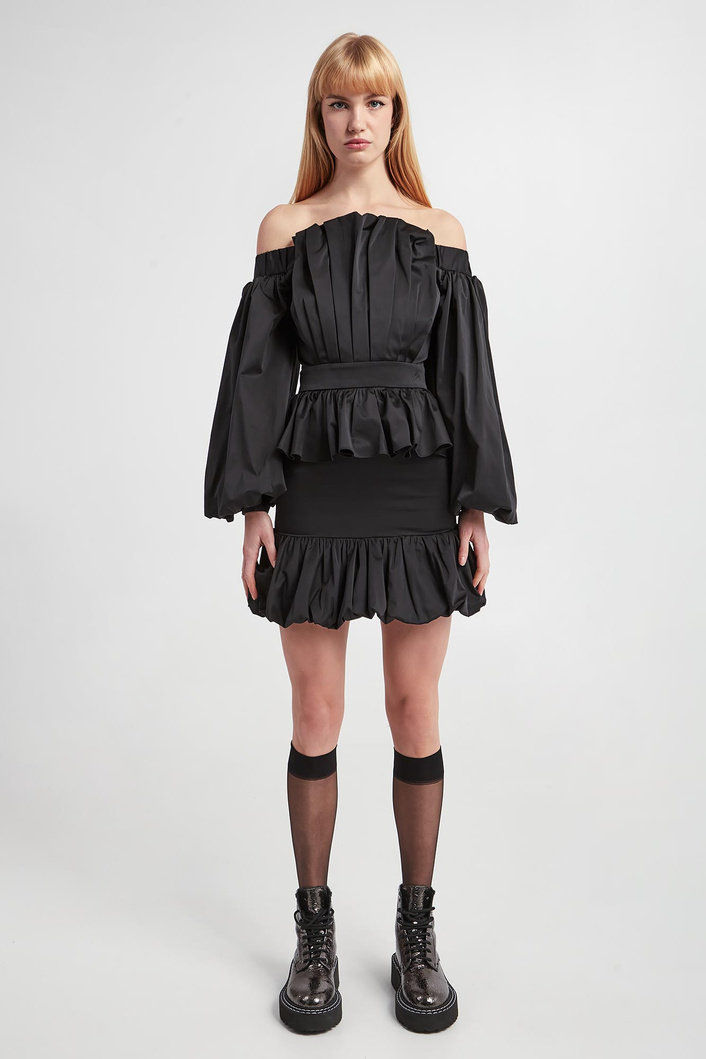 Sukienka z falbanami KARL LAGERFELD