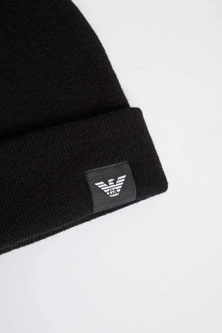 Czapka męska z wełną EMPORIO ARMANI