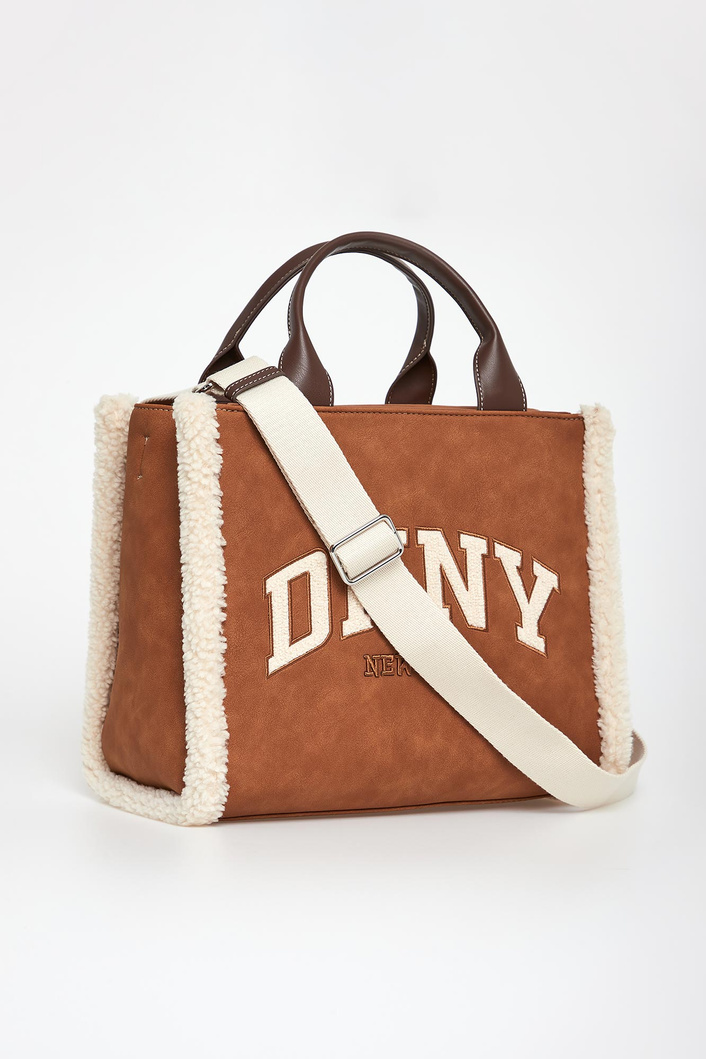 Torebka damska z futerkiem Hadlee DKNY