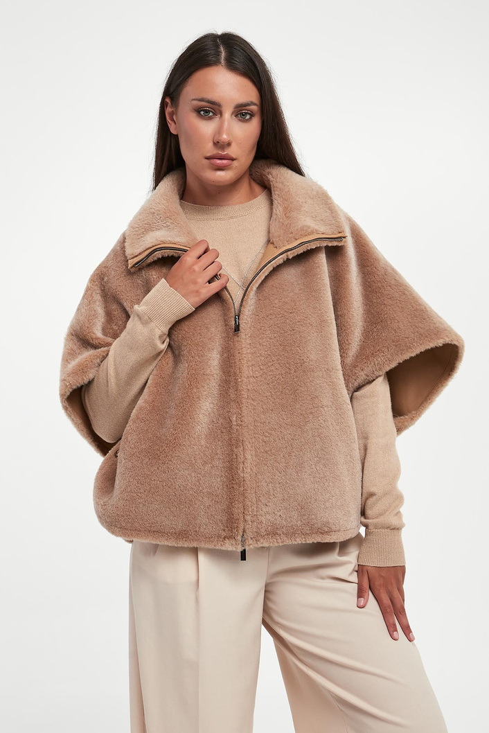 Kamizelka damska dwustronna futrzana PESERICO