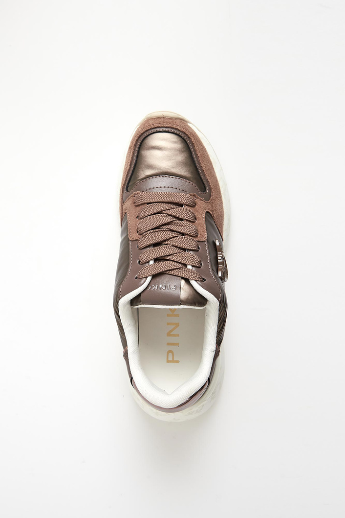 Sneakersy damskie skórzane Gem 07 PINKO