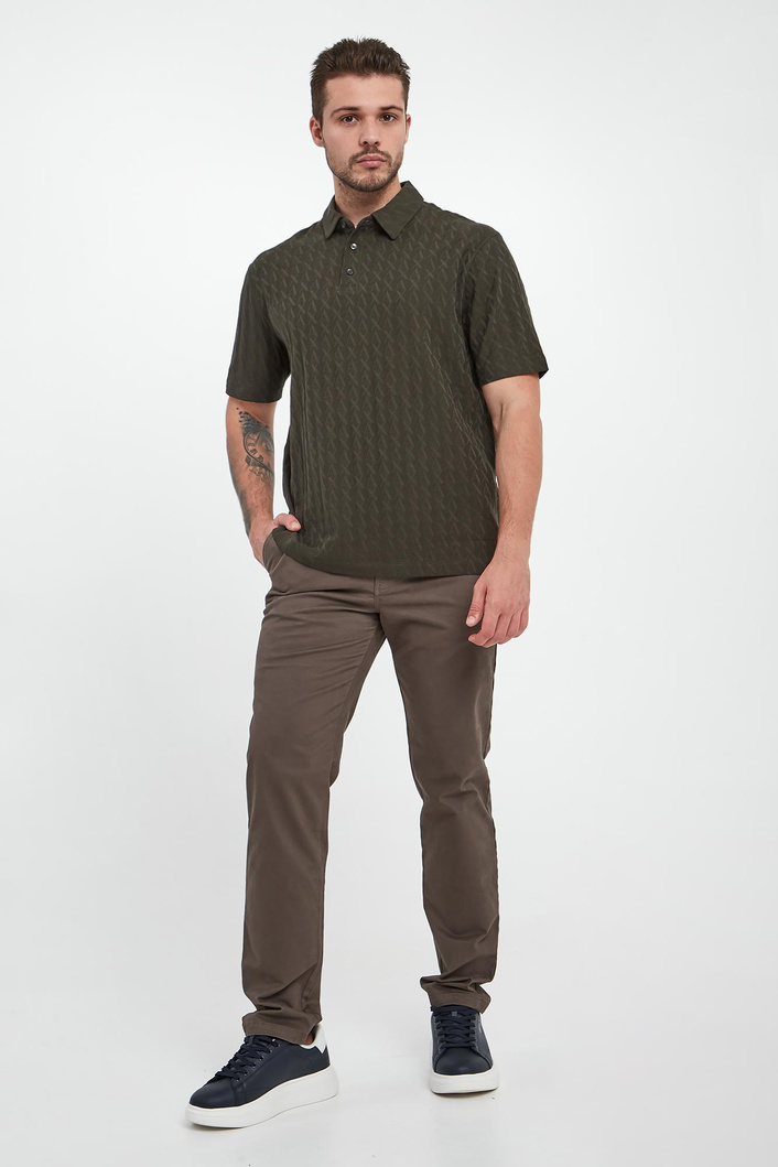 Polo męskie w monogram ARMANI EXCHANGE
