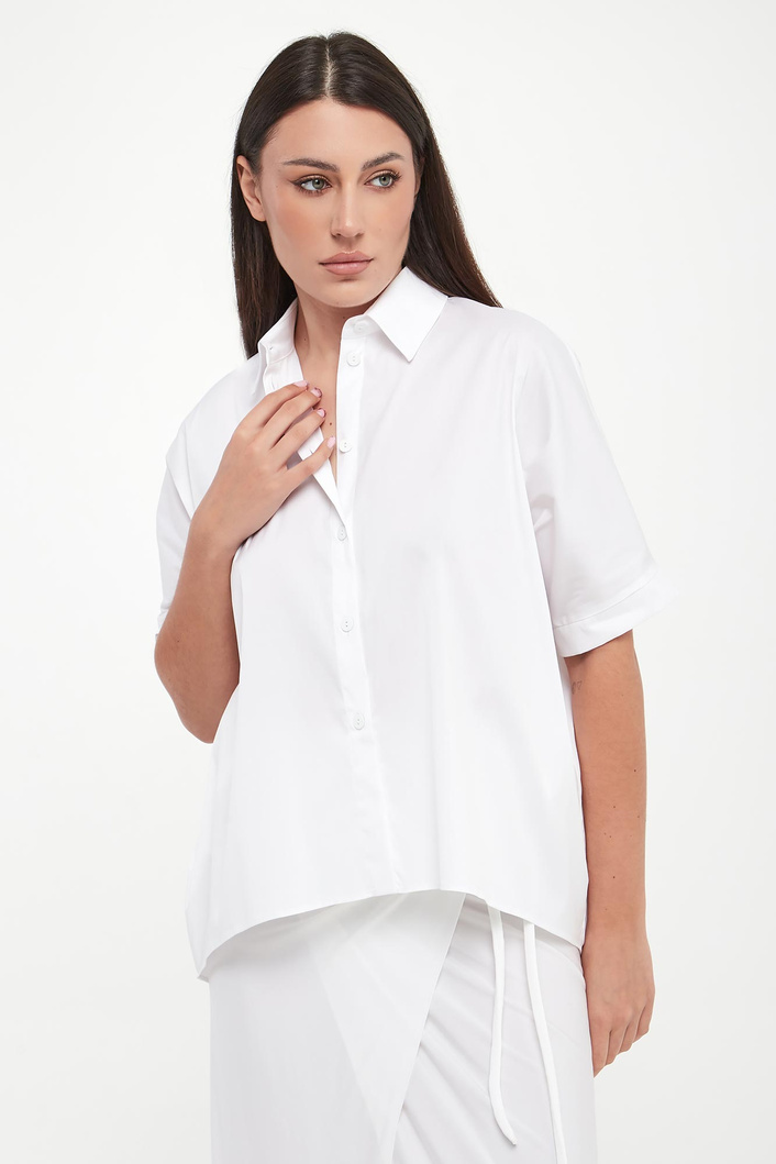 Koszula damska z krótkim rękawem Pittura MAX MARA BEACHWEAR