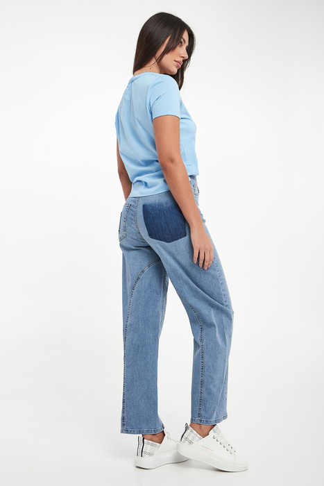 Jeansy damskie z logo SPORTALM