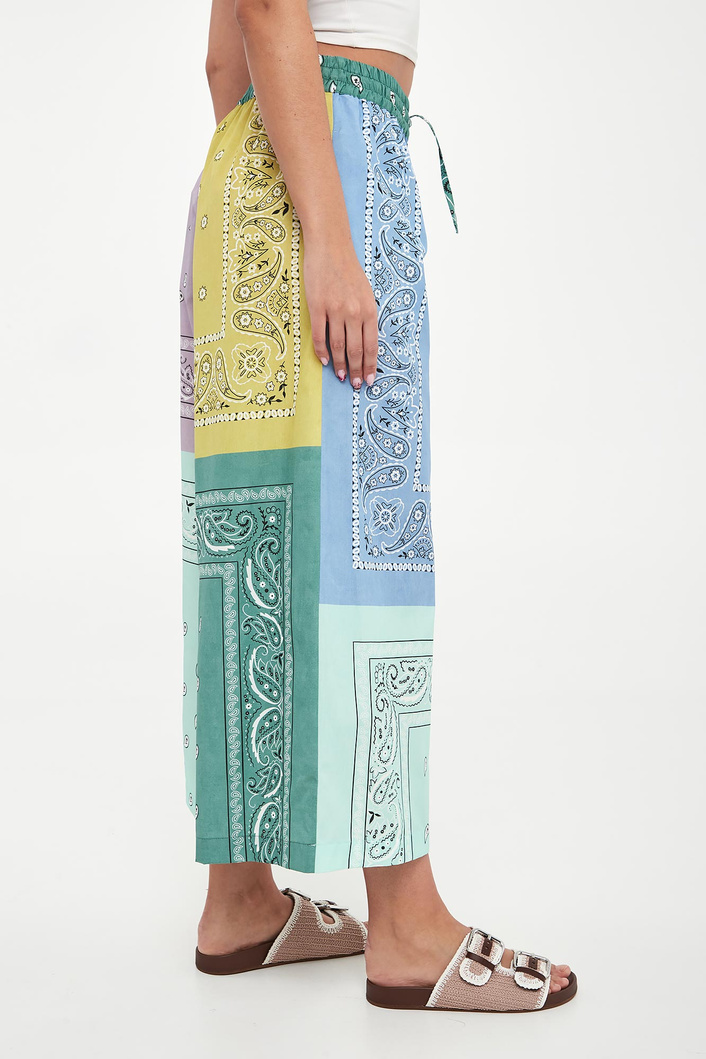 Spodnie damskie z wzorem paisley Pepe WEEKEND MAX MARA