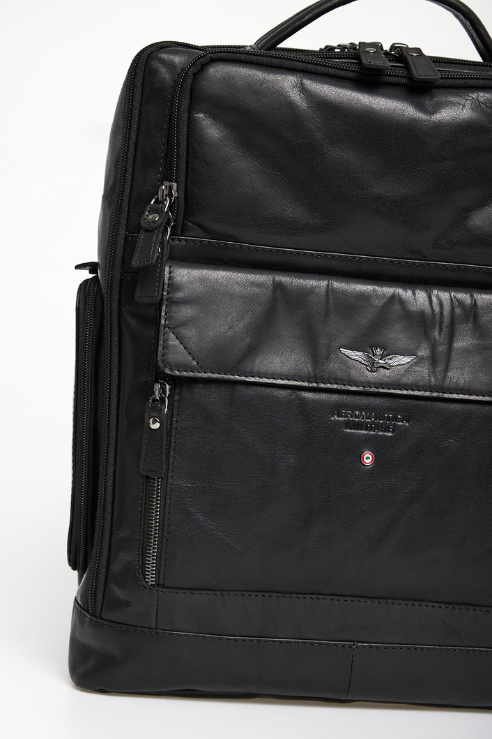 Plecak męski skórzany AERONAUTICA MILITARE
