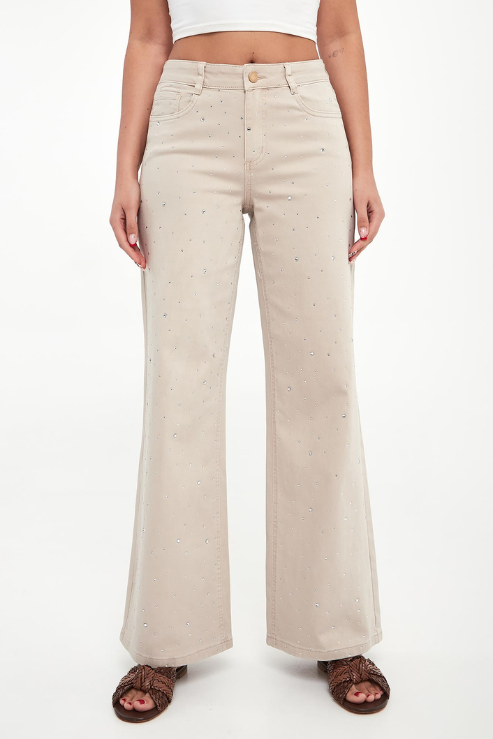 Spodnie jeansowe z kryształkami JOSEPH RIBKOFF JEANS