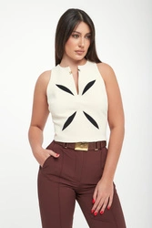 Top damski z wycięciami ELISABETTA FRANCHI