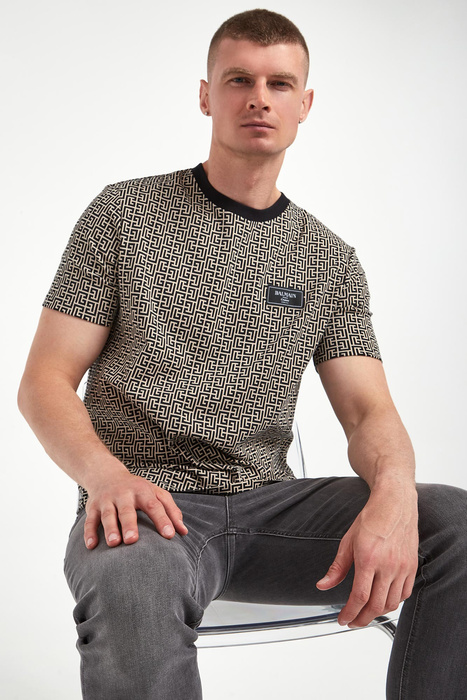 T-shirt męski logowany BALMAIN