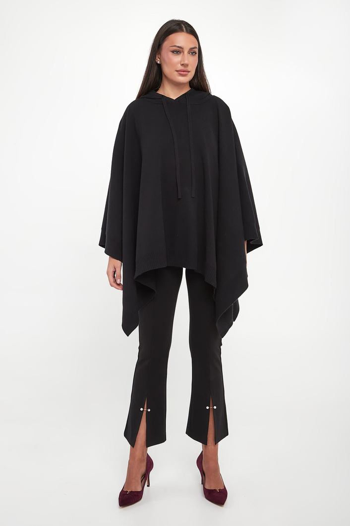Sweter damski ponczo z kapturem TWINSET U&B