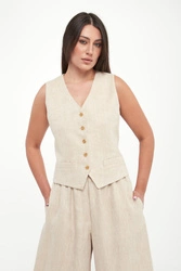 Kamizelka damska lniana Pace WEEKEND MAX MARA