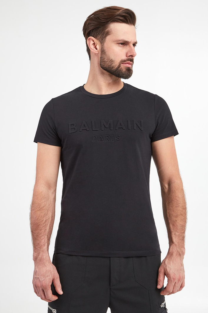 T-shirt męski z logo BALMAIN