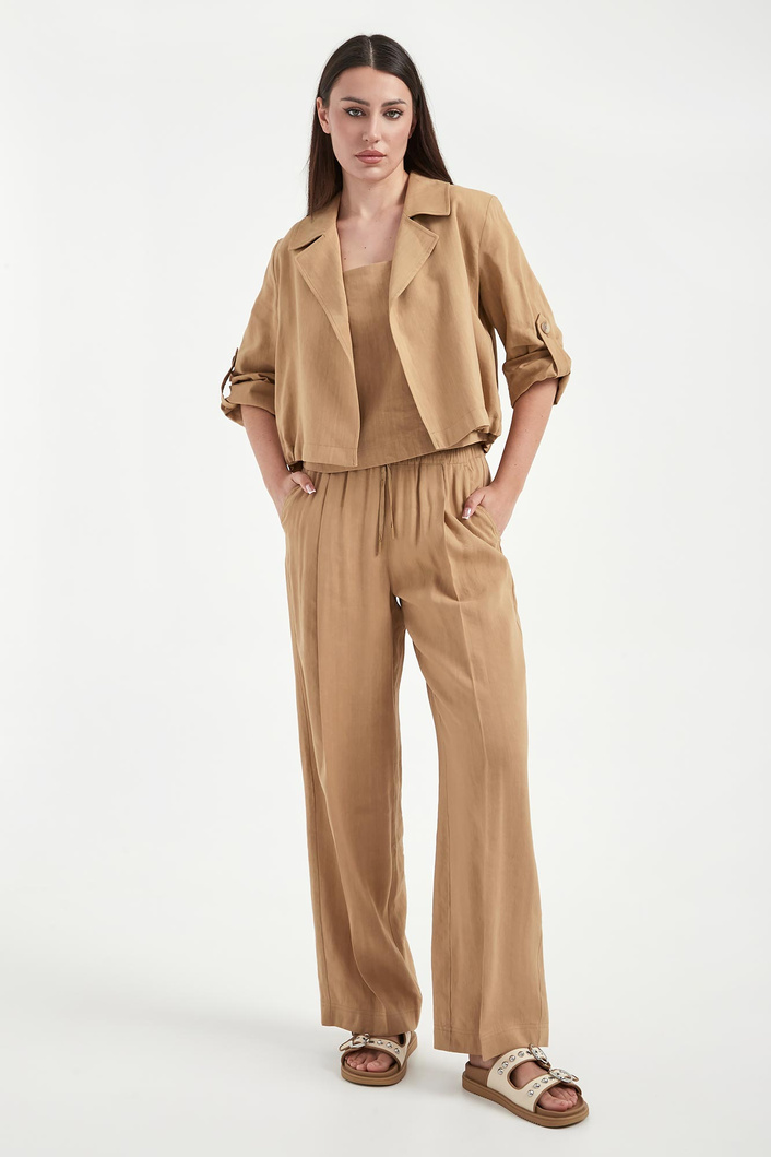 Żakiet damski lniany Malibu MARELLA MONOCHROME