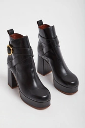 Botki skórzane SEE BY CHLOÉ