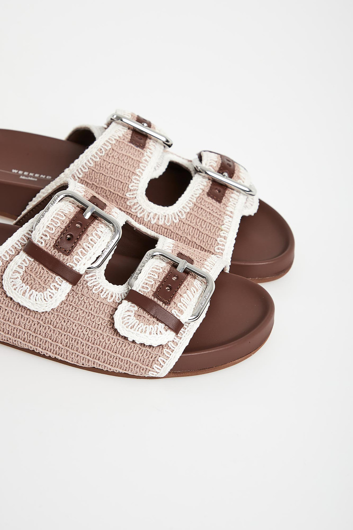 Klapki damskie skórzane Bonito WEEKEND MAX MARA