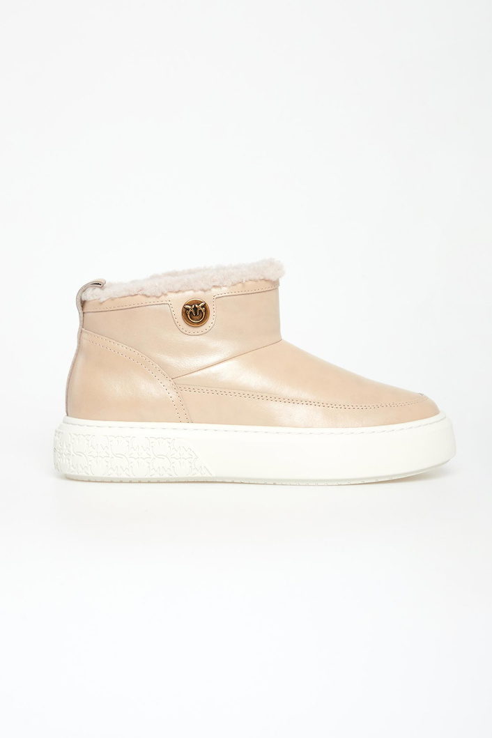 Śniegowce damskie skórzane Yoko 22 PINKO