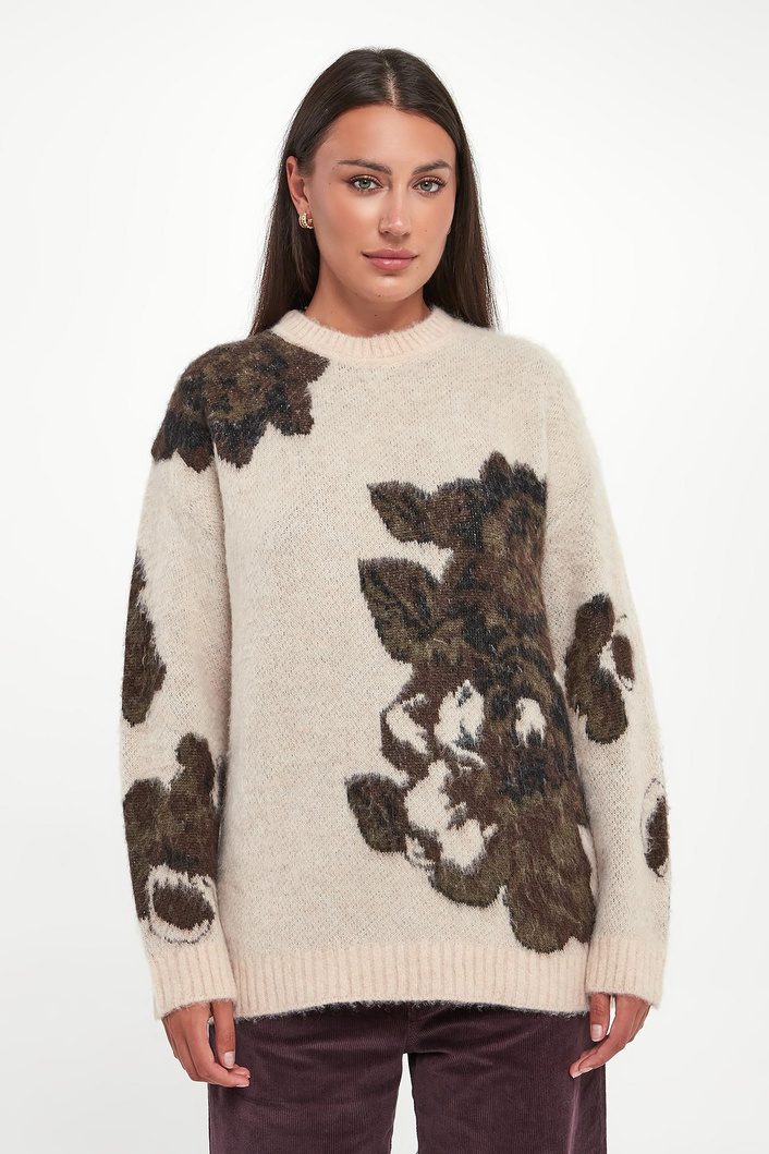 Sweter damski z włosiem Rugitto PINKO