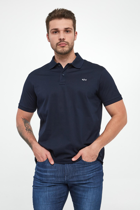 Polo męskie z logo PAUL&SHARK