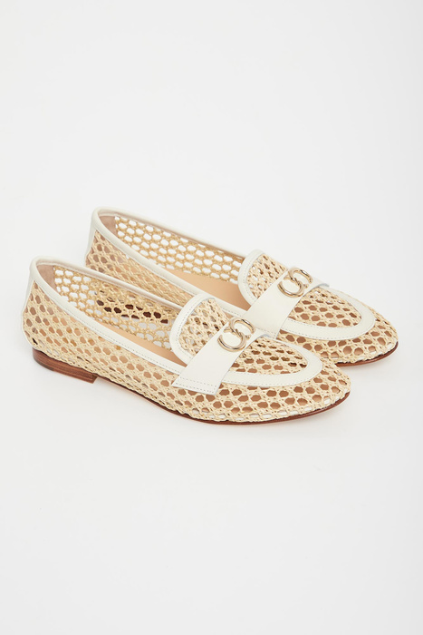 Baleriny damskie plecione CESARE CASADEI