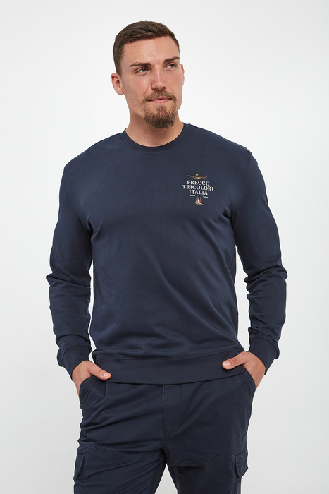 Longsleeve męski z logo AERONAUTICA MILITARE