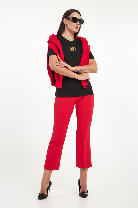 T-shirt damski z logo ELISABETTA FRANCHI