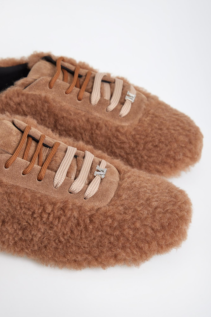 Sneakersy damskie futerkowe Cera2 MAX MARA ACCESSORI