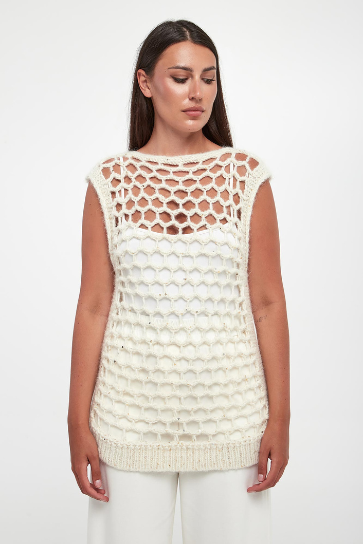 Kamizelka damska z alpaki PESERICO