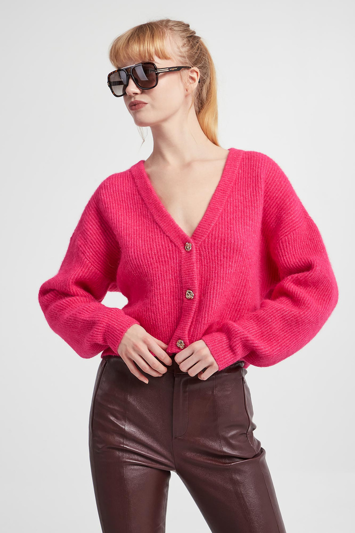 Kardigan damski wełniany GESTUZ