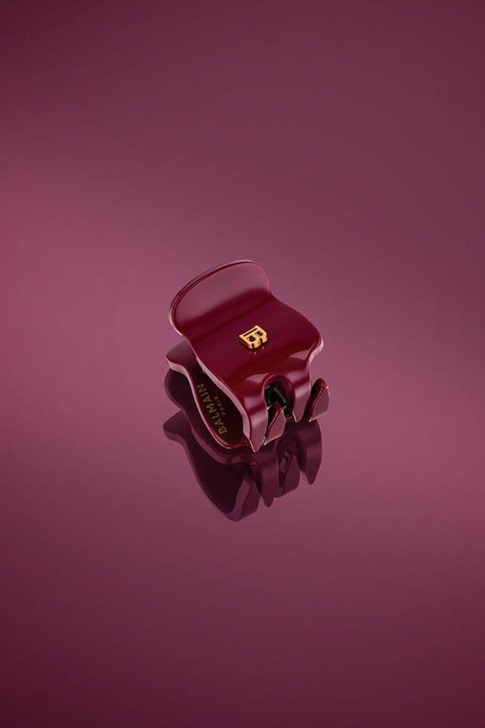 Klamerka do włosów XS Imperiale Velvet Burgundy BALMAIN PARIS HAIR COUTURE