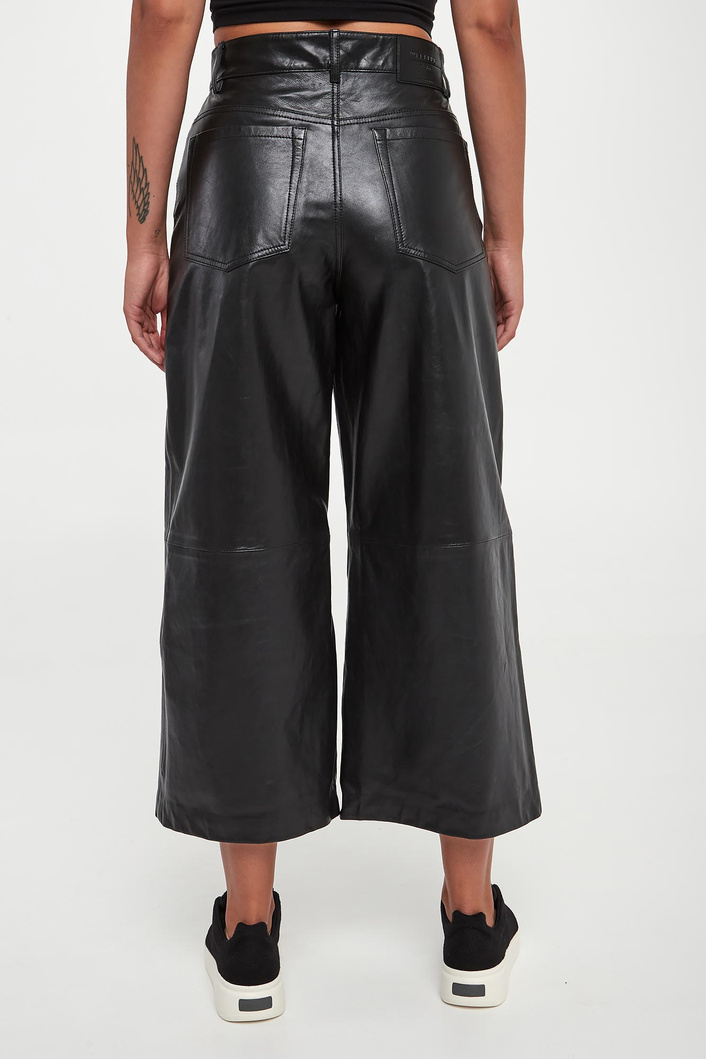 Spodnie damskie skórzane Blanc WEEKEND MAX MARA