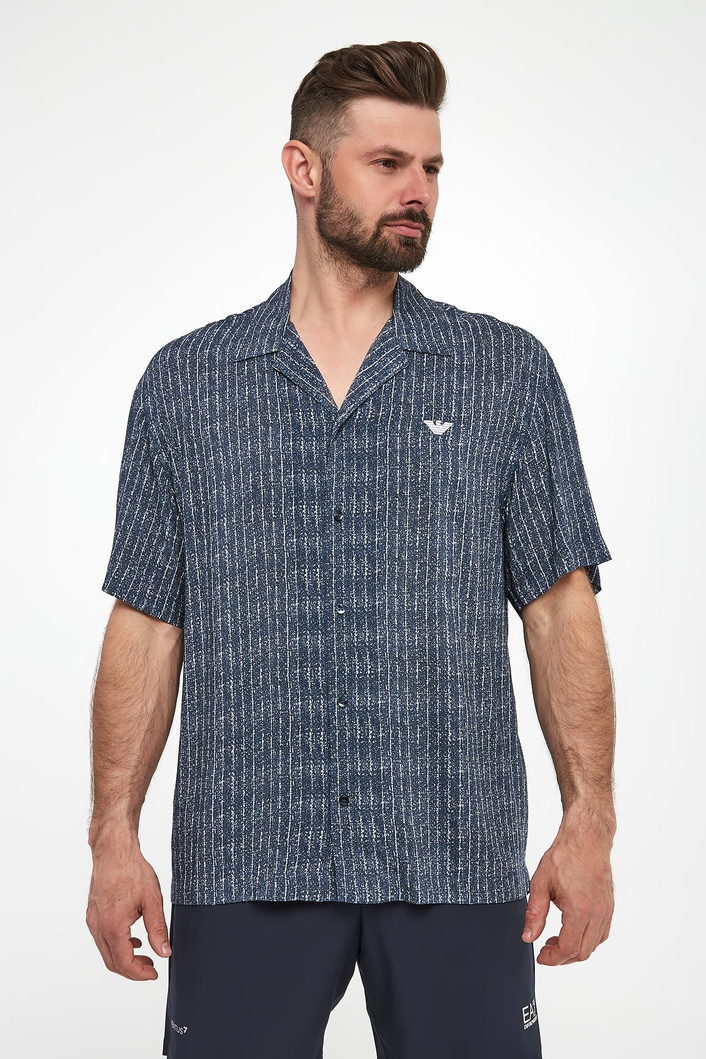 Koszula męska z krótkim rękawem EMPORIO ARMANI SWIMWEAR