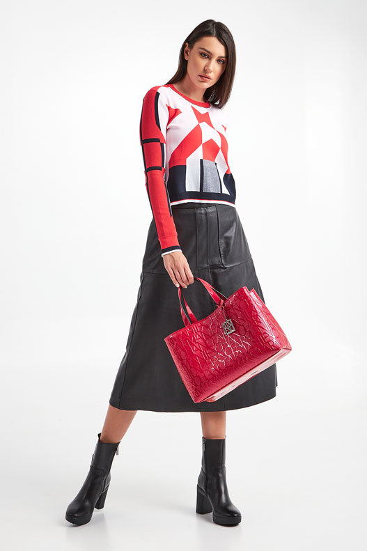 Spódnica skórzana Lambert SPORTMAX CODE