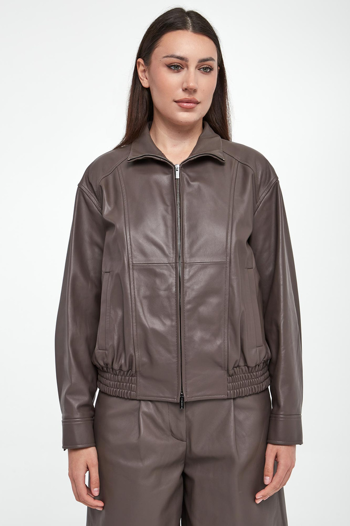 Kurtka damska skórzana bomberka PESERICO