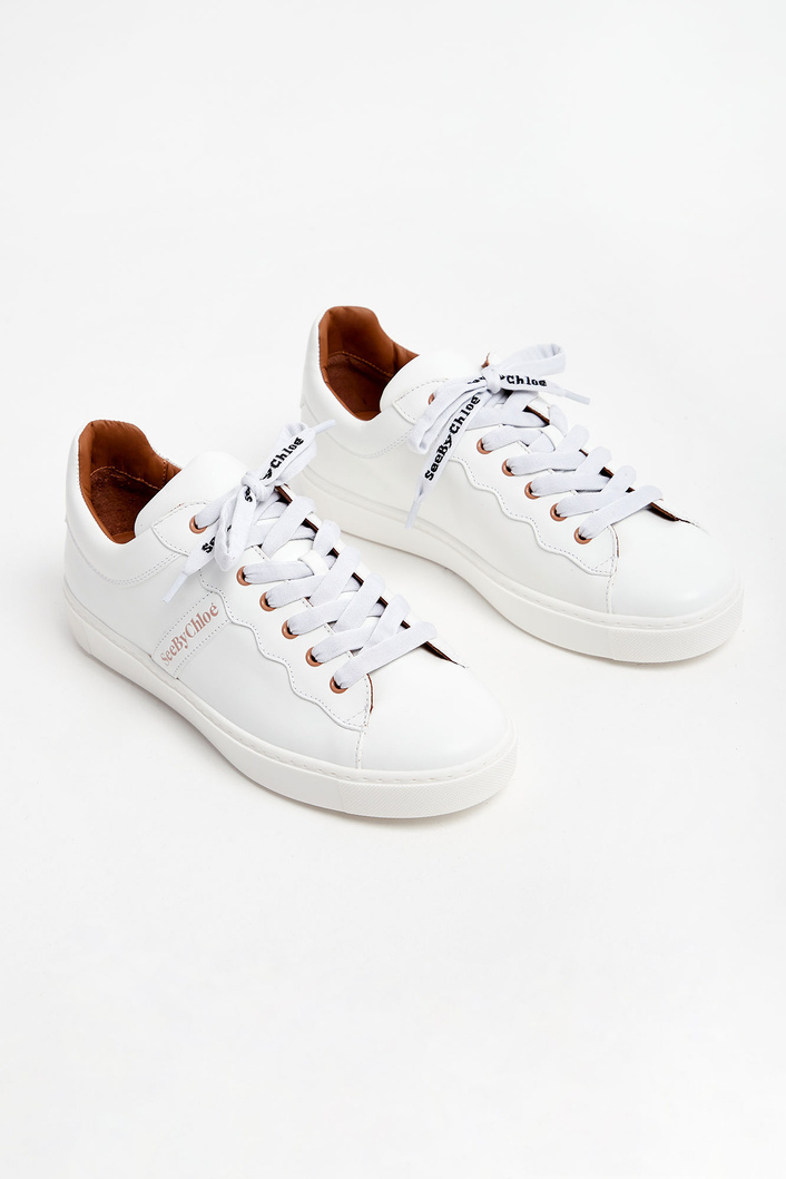 Sneakersy skórzane SEE BY CHLOÉ