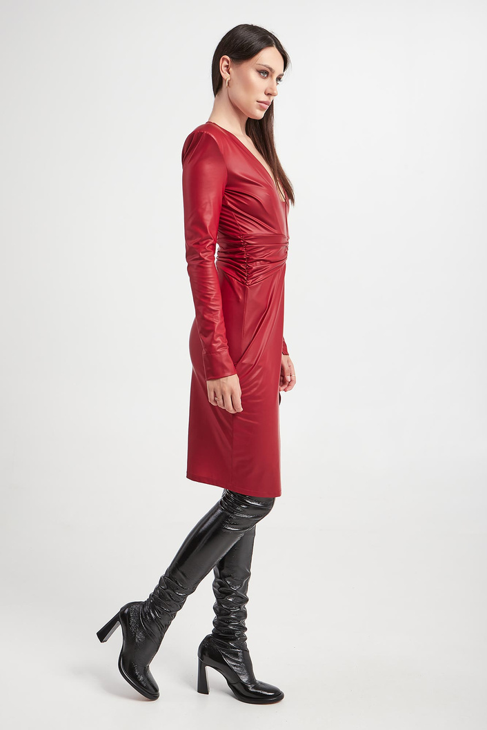 Sukienka z ekoskóry PATRIZIA PEPE