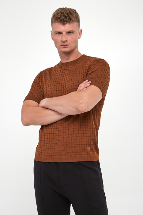 T-shirt męski dzianinowy EMPORIO ARMANI