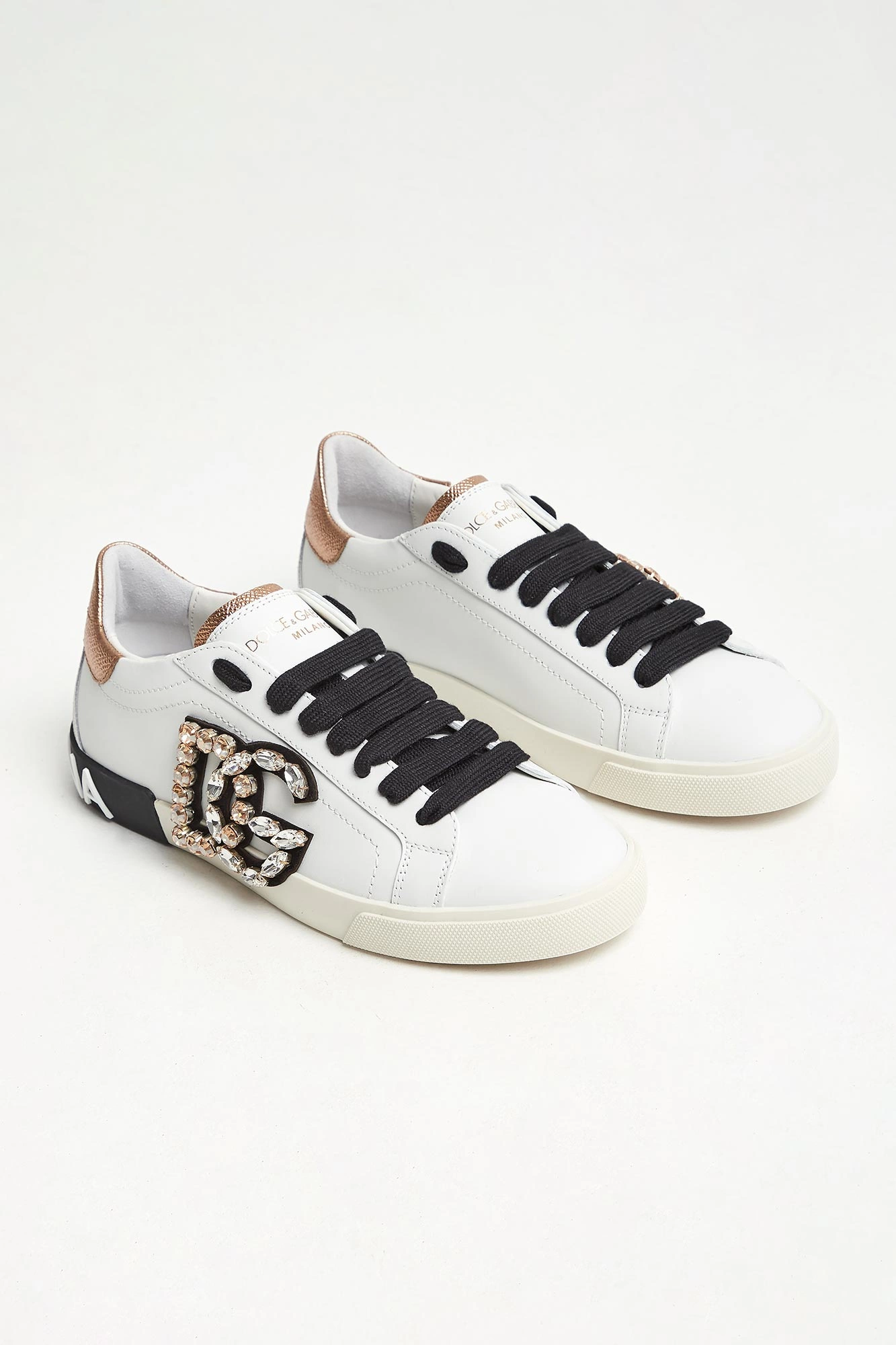 Sneakersy damskie skórzane Portofino Vintage DOLCE & GABBANA Sneakersy damskie skórzane Portofino Vintage DOLCE & GABBANA