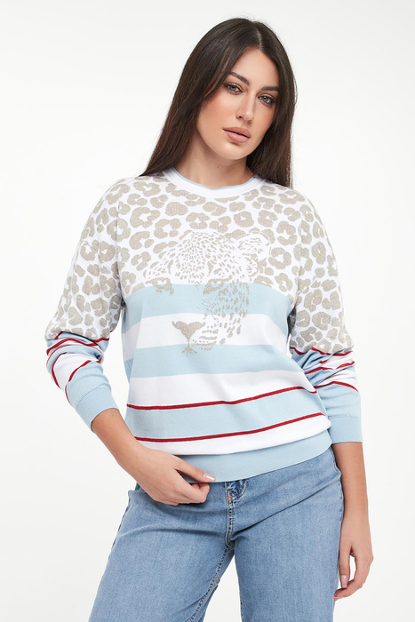 Sweter damski z wzorem zwierzęcym SPORTALM