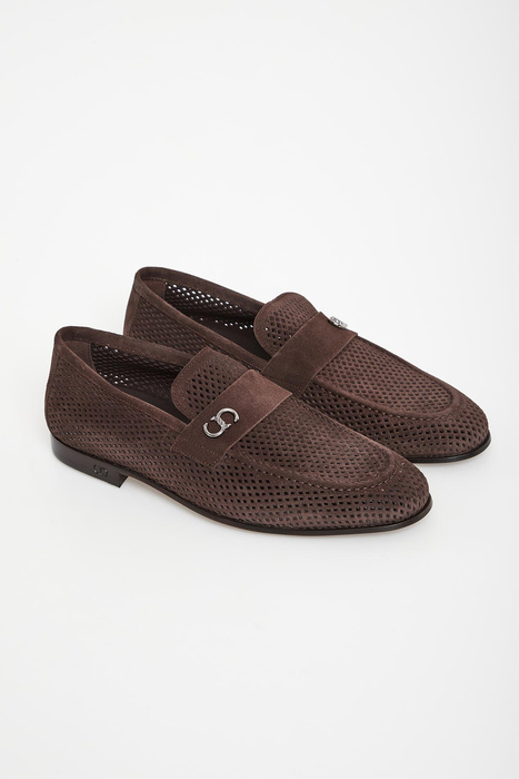 Loafersy męskie zamszowe CESARE CASADEI