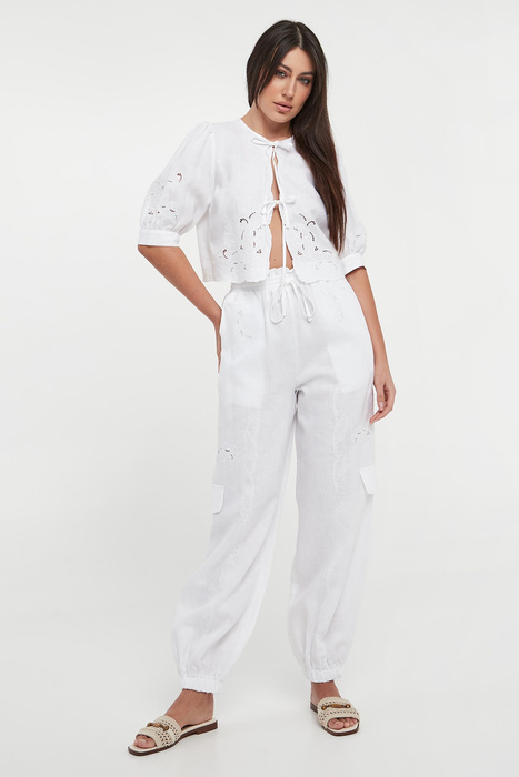 Spodnie damskie lniane TWINSET