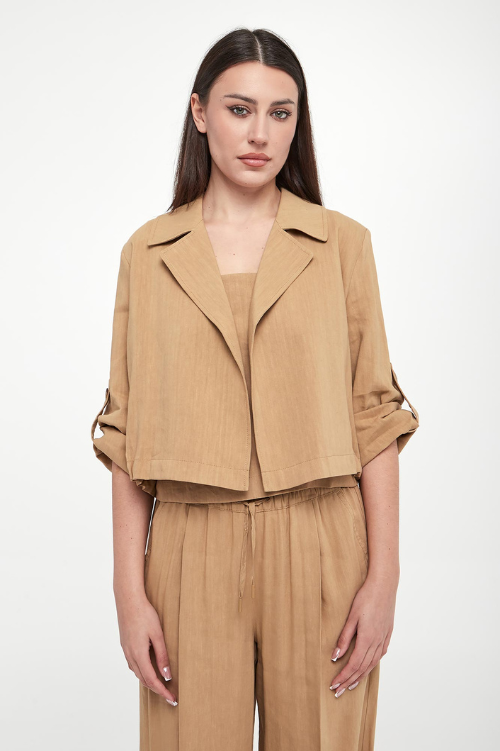 Żakiet damski lniany Malibu MARELLA MONOCHROME