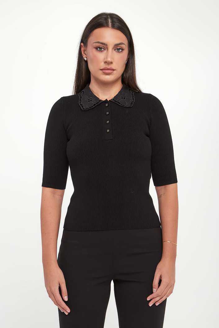 Sweter damski z kołnierzykiem TWINSET